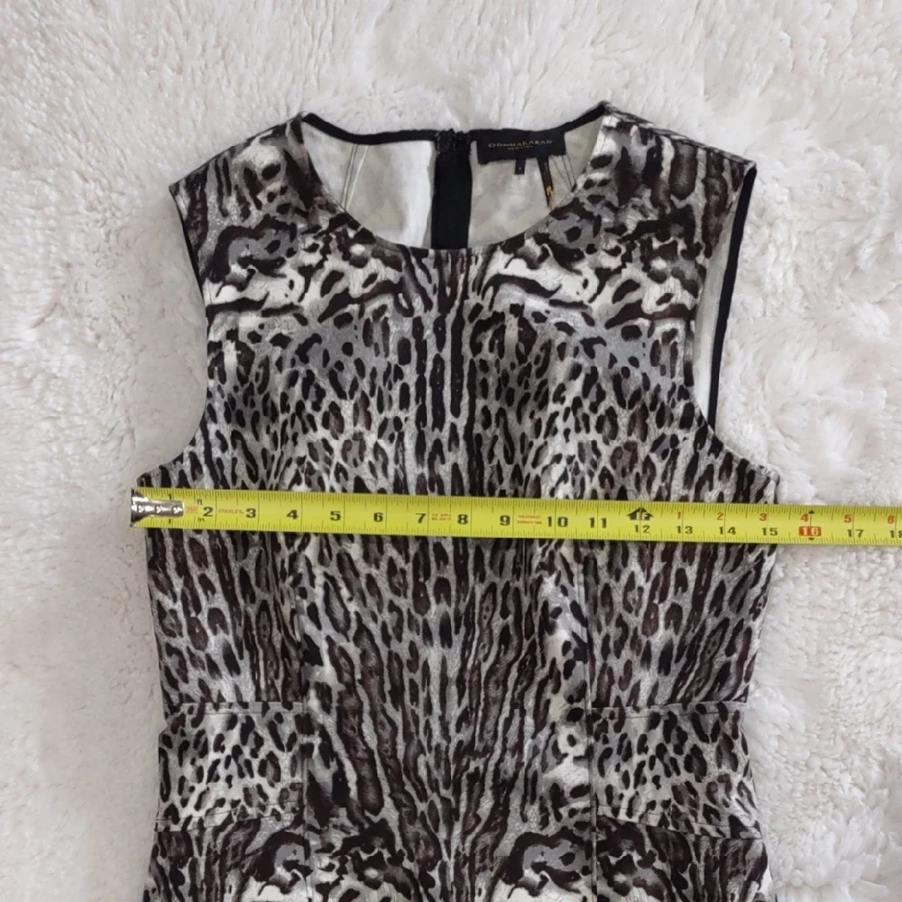 DONNAKARAN New York Leopard Print Sleeveless Dress - Picture 11 of 14